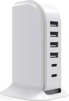 BIG BEN BBC Chargeur 6 ports USB 4A+2C 40W White Blanc Intérieure