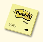 Post-It Notes Yellow, (6 pack) etiket Vierkant Geel