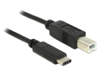 DeLOCK 83601 câble USB 1 m USB 2.0 USB C USB B Noir