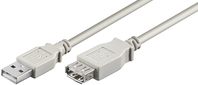 Microconnect USBAAF01 USB kábel 0,1 M USB 2.0 USB A Szürke