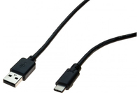 Hypertec 532482-HY USB-kabel 1 m USB 2.0 USB A USB C Zwart