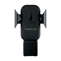 Terratec ChargeAir All Car Teléfono móvil/smartphone, Reloj inteligente Negro Soporte activo para teléfono móvil