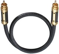 OEHLBACH 13826 câble audio 1 m RCA Noir