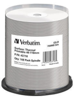 Verbatim CD-R Thermal Printable No ID Brand 700 MB 100 szt.
