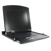 Inter-Tech AS-7100 DLS consola de rack 43,2 cm (17") 1280 x 1024 Pixeles Acero Negro