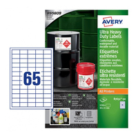 Avery B7651-50 etichetta autoadesiva Rettangolo Permanente Bianco 3250 pz