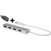 Renkforce RF-4243404 Schnittstellen-Hub USB 2.0 5000 Mbit/s Aluminium