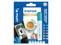 Pilot Pintor Oro, Azul metálico, Metallic green, Metallic pink, Violeta metalizado, Plata 6 pieza(s)