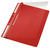Leitz 41900025 protège documents PVC Rouge, Transparent