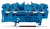 Wago 2001-1404 morsettiera Blu