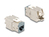 DeLOCK Keystone Modul RJ45 Buchse zu LSA Cat.6A werkzeugfrei grau Set