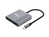 Equip 133488 USB grafische adapter 3840 x 2160 Pixels Zwart, Grijs