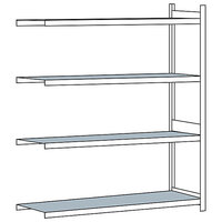 Rayonnage extra-large avec tablettes en acier, hauteur 2500 mm