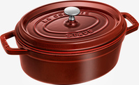 Cocotte, 27 cm, Grenadine-Rot, oval, Gusseisen, Serie: La Cocotte. Marke: Staub