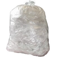 Jantex strapazierfähiger recycelter Müllbeutel 18kg 120 Liter klar (100 Stück)