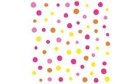 PAPSTAR Serviette à motif "Colorful Dots", 330x330 mm, rose (6488346)