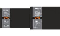 CANSON Carnet de croquis ONE, 279 x 216 mm, noir (5299358)