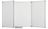 Vijfvlaks whitebord MAULpro, 100 x 150-300 cm, gelakt staal