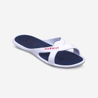 Pool Sandals - Slap 500 - White Blue - UK 2.5-3 EU35-36