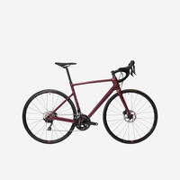 Women's Road Bike Edr Carbon Disc 105 - Burgundy - M