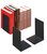 Durable Premium Heavy Duty Large Metal Shelf Bookends | 2 Pack | Black