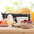 Relaxdays Brotkorb Metall mit Stoffeinsatz, eckig, Frühstückskorb für Brot & Brötchen, HBT: 10 x 23,5 x 17 cm, schwarz