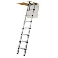 Werner 301000 Telescopic Loft Ladder Aluminium 2.6 Metres / 8.53 Feet SKU: YOU-301000