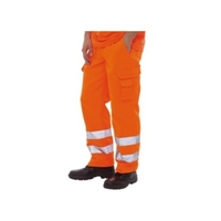 KeepSAFE Hi-Vis Orange Rail Cargo Trousers Reg Leg - Size 108cm/42''