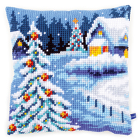 Cross Stitch Kit: Cushion: Winter Scenery