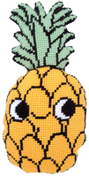 Cross Stitch Cushion Kit: Shaped: Eva Mouton: Pineapple