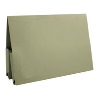 Exacompta Guildhall Legal Double Pocket Wallet Foolscap Green (Pack of 25)