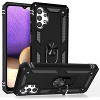 NALIA Ring Cover compatible with Samsung Galaxy A32 5G Case, Shockproof Kickstand Mobile Skin with 360° Finger Holder, Slim Protective Hardcase & Silicone Bumper, for Magnetic C...