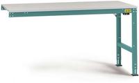 Manuflex LU6093.5021 ESD ESD munkaasztal UNIVERSAL standard hosszabbító asztal gumi tetővel, Szélesség magasság = 1750 x 1000 x 760-870 mm Vízkék
