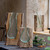 LEONARDO Vase CASOLARE Holzvase mit Glaseinsatz, Höhe 36 cm, 038510