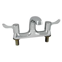 Vogue Twin Mixer Lever Deck Tap with Hot and Cold Levers - 1/4 Turn