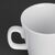 Olympia Whiteware Latte Mugs with Rolled Edges in White - Porcelain - 285ml
