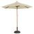 Bolero Round Parasol in Cream for Garden and Patio - Shade Canopy - 3m