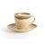 Olympia Kiln Espresso Saucer Sandstone in Cream Porcelain - Pack of 6
