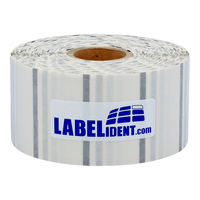 Thermotransfer-Etiketten 50,8 x 25,4 mm, wetterfest, 2.580 Polyesteretiketten auf 1 Rolle/n, 1 Zoll (25,4 mm) Kern, transparent, permanent
