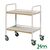 Kongamek service trolleys with melamine shelves, colour white