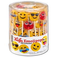 Küfa Emojipops, Smiley-Lutscher, Lolly, 100 Stück