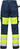 High Vis Handwerkerhose Damen Kl. 1 2129 PLU Warnschutz-gelb/marine - Rückansicht
