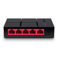 Mercusys MS105G 5 Portos Gigabit Switch fekete-piros