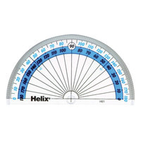 Helix H01010 Protractor 180 Degree 100mm - Single