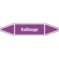 Aufkleber Kalilauge, violett, Folie, 77 x 16 mm, L707