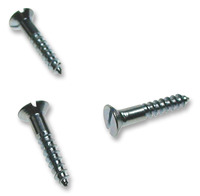 6G X 3/4 WOODSCREW SLOT COUNTERSUNK BZP PACK OF 200