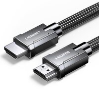 Kabel przewód HDMI 2.1 8K 4K 3D 48Gbps HDR VRR QMS ALLM eARC QFT 2m szary