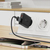 Mała płaska ładowarka sieciowa GaN PD 30W USB-A USB-C czarna