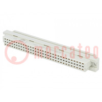 Plug; DIN 41612; type C; female; PIN: 64; a+c; IDC; straight; 2A