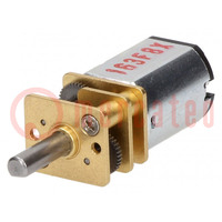 Motor: DC; with gearbox; HP; 6VDC; 1.6A; Shaft: D spring; max.127mNm